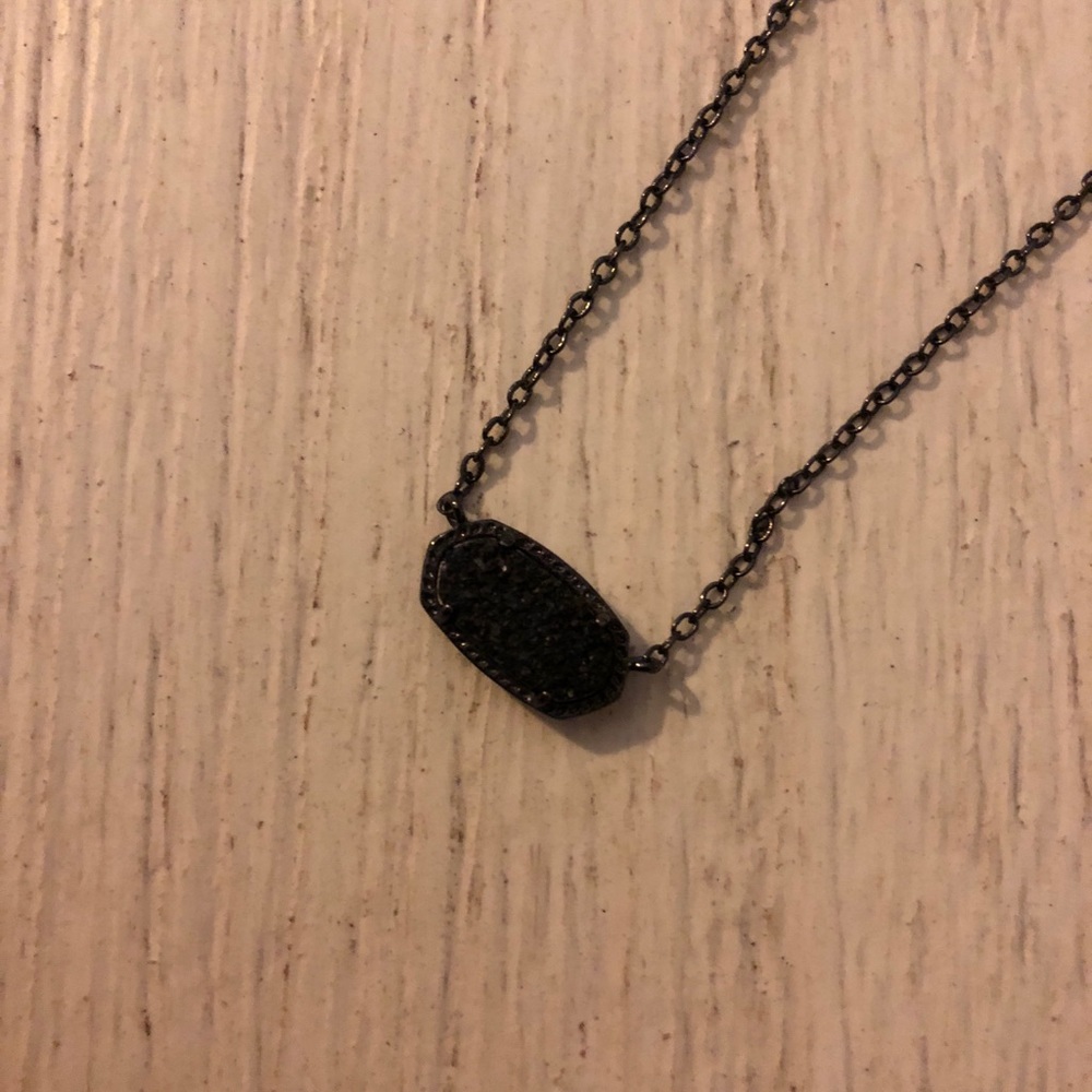 Black on Black Kendra Scott necklace